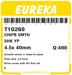 T1G260 - Chipboard Screw -T1G260_Label_T